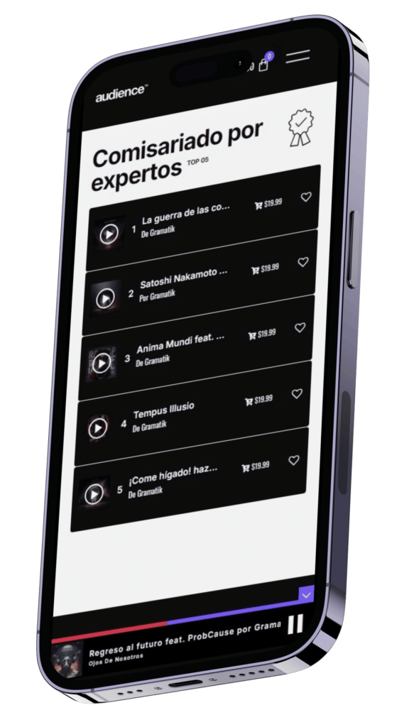 tienda de beats en el smartphone